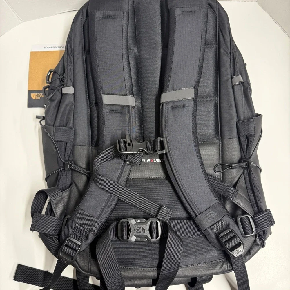 The North Face Borealis Patch Backpack TNF Black One Size 26L Laptop NEW w tags